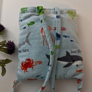 Kids Backpack and Beach Towel Set. Sealife Print